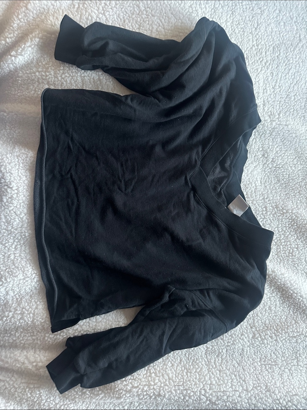 Nike Women's Black V-Neck Pullover Sweatshirt